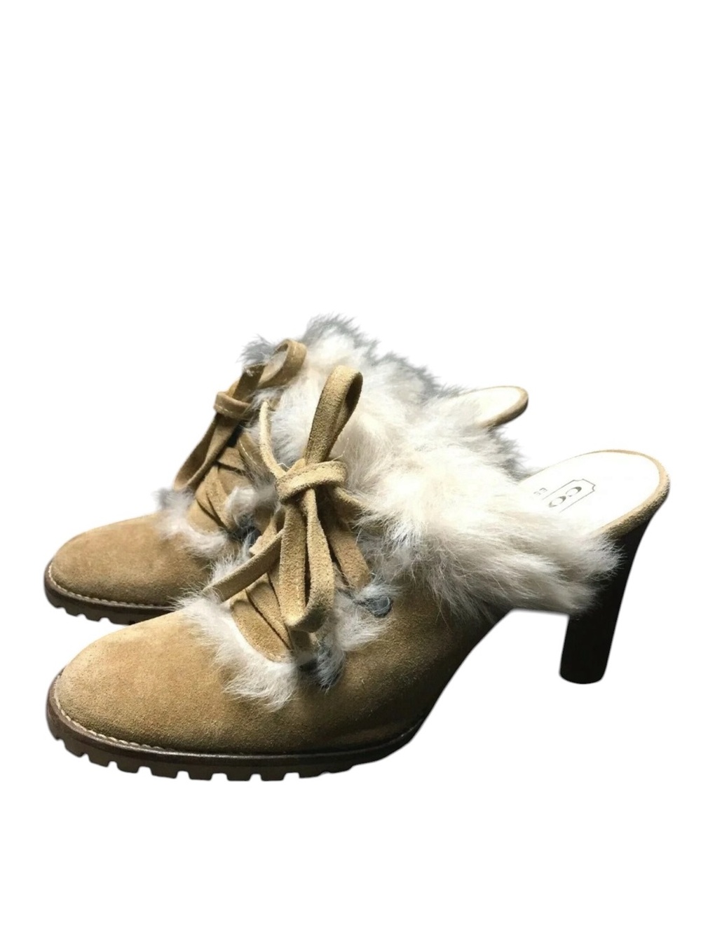 Coach Kristy Heels Mules size 8B new made in Italy